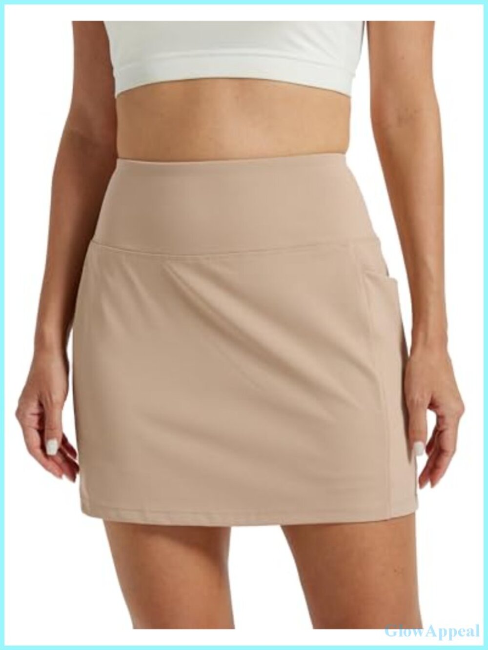 Women's High Waisted Golf Tennis Skort with 4 Pockets